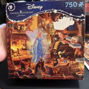 Disney Thomas Kinkade Geppetto's Pinocchio 750 PC Puzzle Ceaco  Complete